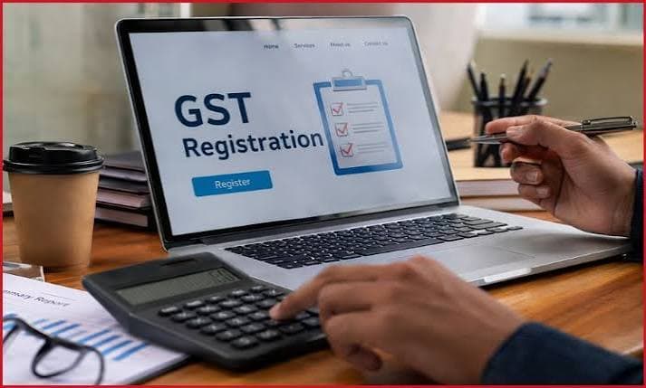 Startup founder completing GST registration on laptop — GSTN portal India compliance guide