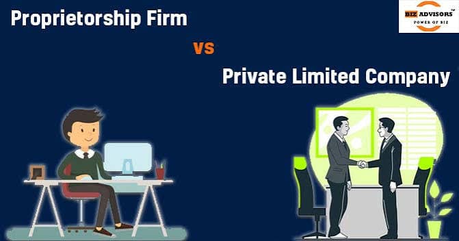 Founder comparing private limited LLP and sole proprietorship business structures in India