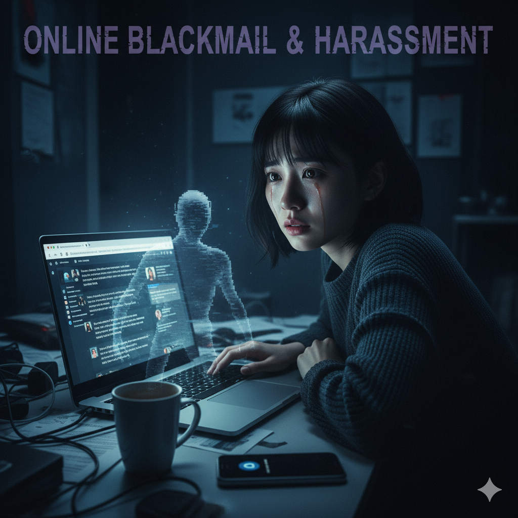 Being blackmailed or harassed online?