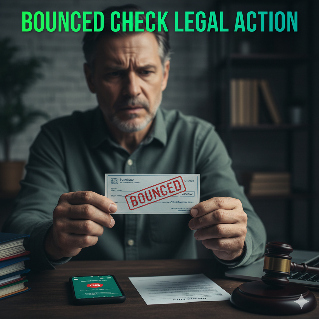 Check bounced and you don’t know how to take legal action?